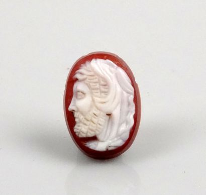 null Beautiful cameo representing Heracles wearing the skin of the lion of Nemea

Carnelian...