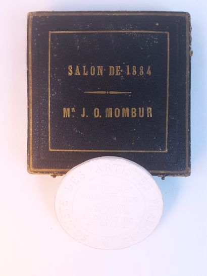 null Jean-Ossaye MOMBUR (Ennezat Puys-de-Dôme 1850-1896, sculptor) / Medal with diploma...