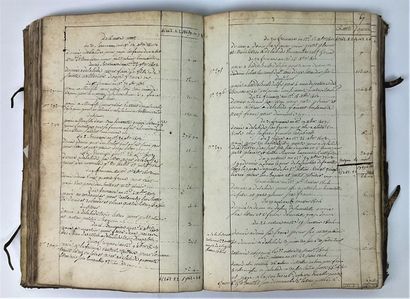 null LILLE 1791-1806 – Registre de comptes de tutelle des enfants DELISSE – Louison,...