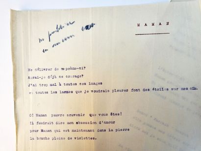 null Charles PLISNIER (1896-1952, écrivain belge, Prix Goncourt 1937) / Important...