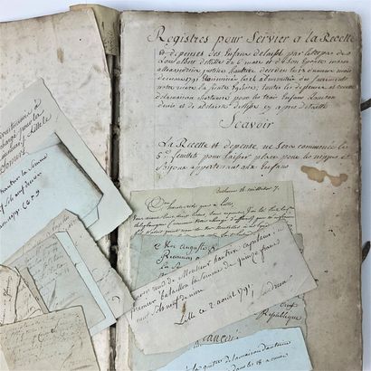 null LILLE 1791-1806 - Register of accounts of guardianship of the DELISSE children...