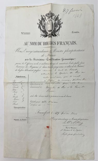 null EURE - Comte Gustave de REISET (1821-1905, diplomate et Conseiller Général de...