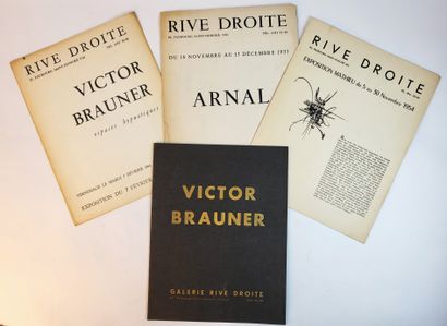 null GALERIE RIVE DROITE à Paris / Suite de 4 catalogues de cette importante galerie...