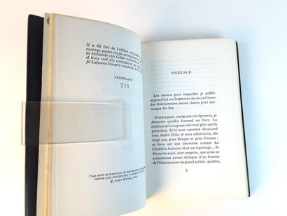 null André MALRAUX / " Les Chênes qu'on abat... ", NRF Gallimard 1971, first edition,...