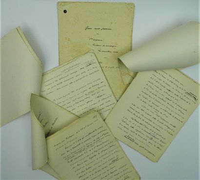 null Octave MEYNIER (1874-1961, officier et explorateur) / Important manuscrit autographe...