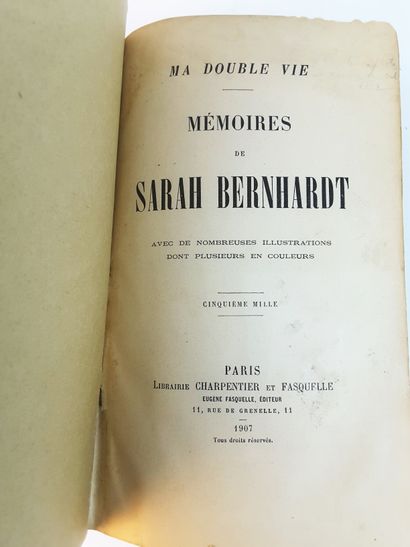null Sarah BERNHARDT (1844-1923, la célèbre tragédienne) / « Ma double Vie – Mémoires...