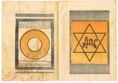 null JUDAÏCA / « Outre la dispense accordée, en 1294, aux Juifs d’Erfuhrth… », brochure...