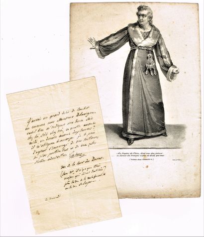 null THÉÂTRE - François-Joseph TALMA (1763-1826, acteur de la Comédie Française proche...