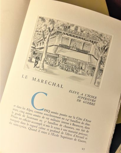 null [Maréchal PÉTAIN] / Livre « Paris au Maréchal » de 1942, exemplaire du Vice-Président...