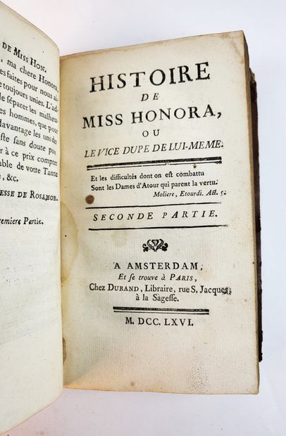 null "Histoire de Miss Honora ou Le Vice dupe de lui-même" (by Claude-Rigobert Lefebvre...