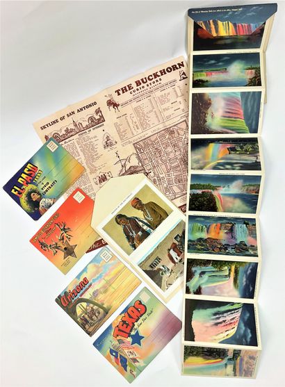 null UNITED STATES 1930'S / Nice set of 6 fold-out albums of 1930's views : Indian...