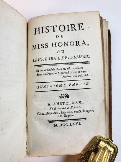 null "Histoire de Miss Honora ou Le Vice dupe de lui-même" (by Claude-Rigobert Lefebvre...