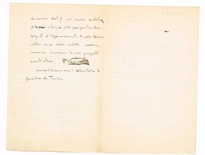 null TONKIN - Paul NEIS (Quimper 1852-1907, explorer of Tonkin) / Autograph letter...