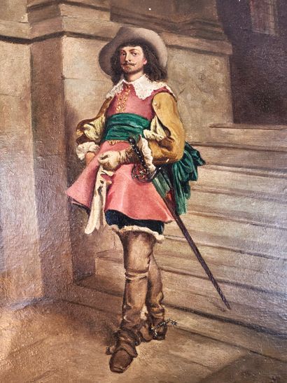 null [MEISSONIER] / "Portrait of a Musketeer" after Ernest Meissonier (1815-1891),...