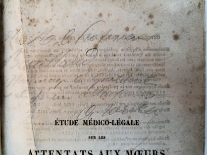 null MŒURS - Ambroise TARDIEU (1818-1879, physician) / " Etude médico-légale sur...