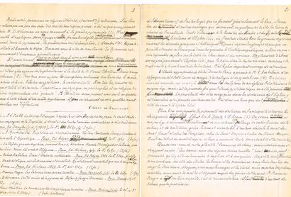 null OCCULTISME ANNEES 40 – Félix Cadet de Gassicourt (1871-1953) / Manuscrit autographe...