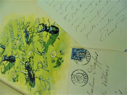 null Paul RENOUARD (1845-1924, peintre et illustrateur) / Ensemble de 3 lettres autographes...