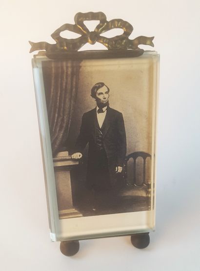 null Abraham LINCOLN / Original photograph of the period, business card size (no...