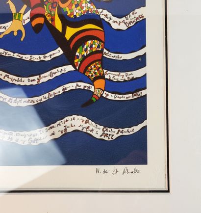 null Niki de SAINT-PHALLE (1930-2002) / "Dear Diary", color print signed in the plate,...