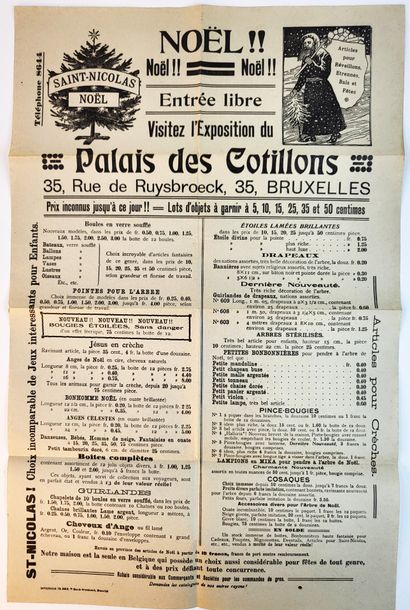 null PALAIS DES COTILLONS (Bruxelles) / Ensemble de d’un catalogue illustré (62 p...