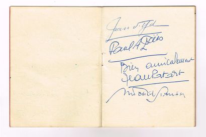 null AUTOGRAPHES - Kermesse aux Etoiles / Notebook, early 50s of this famous event...