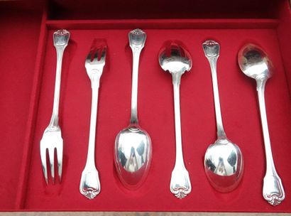 null CHRISTOFLE CARDEILHAC.. Set of 180 pieces in silver 925 MM, 24 table cutlery,...