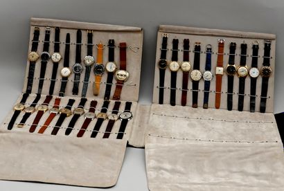 null "Un lot de 30 montres vintage des années 1950 à 1970, majoritairement des montres...