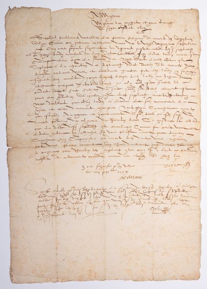 null LYONNAIS. LYON 1618. Request presented to the Presidial of LYON by the for Sirs...