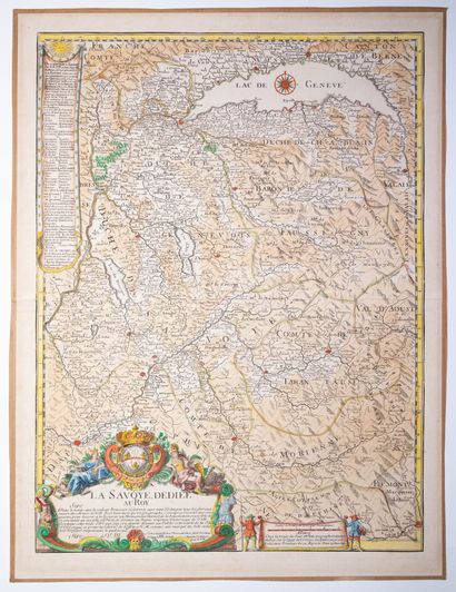 null SAVOIE. Map of 1691: "La SAVOYE DÉDIÉE AU ROY" Paris chez la Veuve du Sieur...