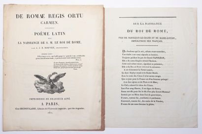 null BIRTH OF THE KING OF ROME, L'AIGLON, March 20, 1811. two Poems: "Latin Poem...
