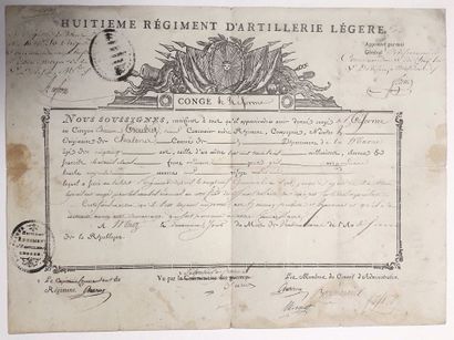 null MOSELLE. 8° REGIMENT OF LIGHT INFANTRY - Great Leave of Reform for the Brave...