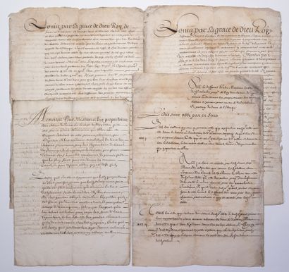 null SALINS DE PECCAIS (GARD) ou SALINS DE PECAIX. 4
Mémoires manuscrits XVIIe, adressées...