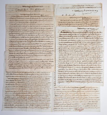 null AUDE. CASTELNAUDARY. 1799-1801. Correspondence between BOUSQUET Fils & SALAVY...