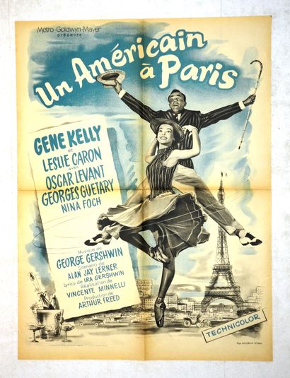 null UN AMERICAIN A PARIS 
Année : 1951, affiche française
Réal : Vincente Minnelli
Act...