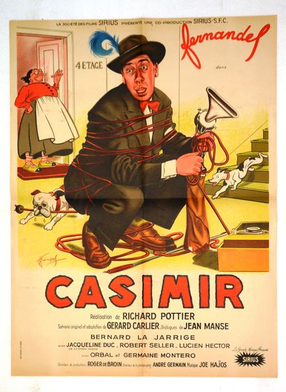 null CASIMIR 
Year : 1950, French poster
Director : Richard Pottier
Act: Fernandel,...
