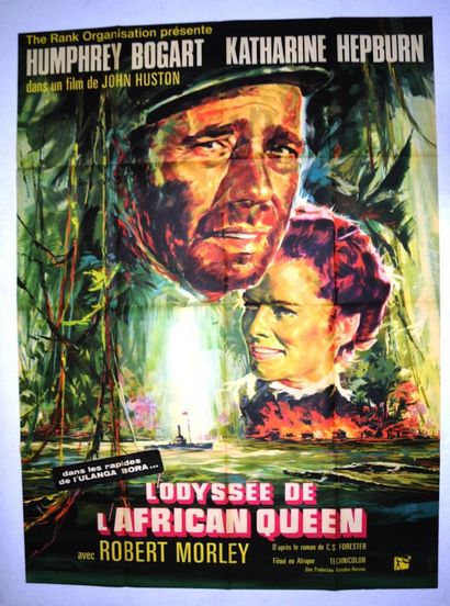null L'ODYSSEE DE L'AFRICAN QUEEN
Année : 1951, affiche française
Réal : John Huston
Act...
