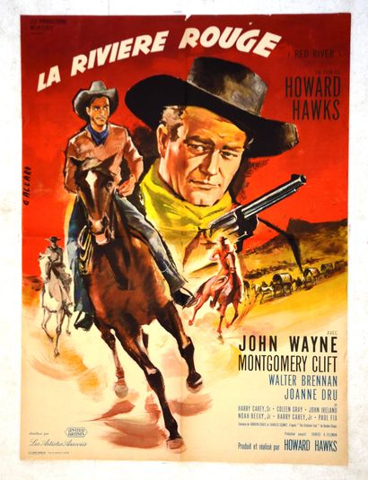 null THE RED RIVER 
Year : 1948, French poster
Director : Howard Hawks 
Act : John...