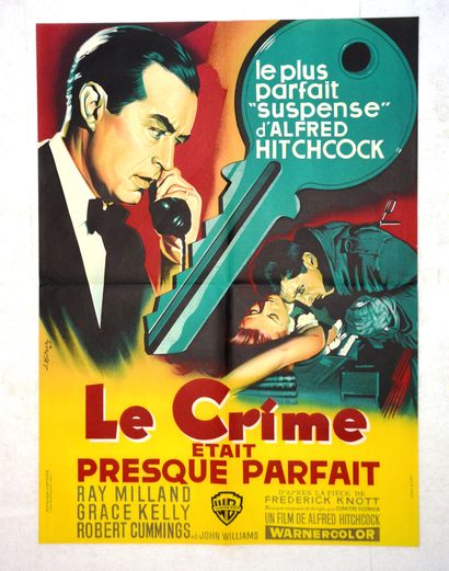 null THE CRIME WAS ALMOST PERFECT 
Year: 1954, French poster
Director : Alfred Hitchcock
Act...