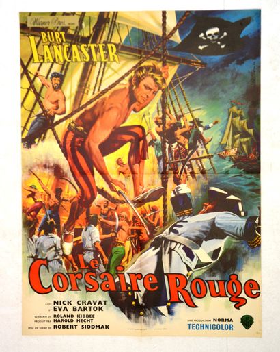 null THE RED CORSAIR 
Year : 1952, French poster
Director : Robert Siodmak
Act: Burt...