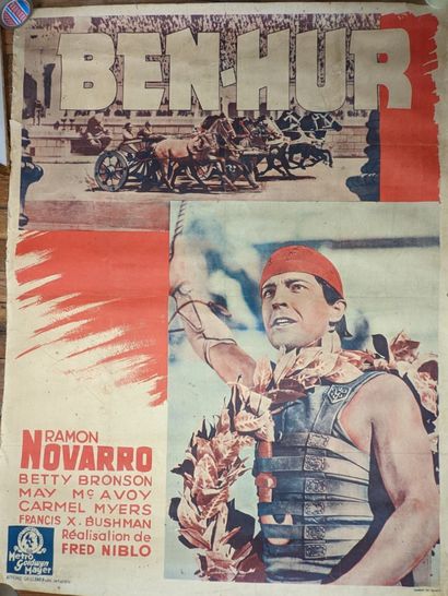 null BEN HUR
Année : 1925, affiche française
Réal : Fred Niblo
Act : Ramon Novarro,...
