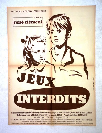 null JEUX INTERDITS 
Année : 1952, affiche française
Réal : Réné Clément 
Act : Georges...