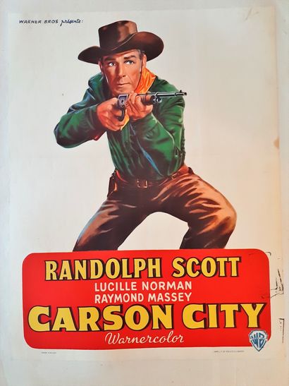 null Les conquérants de Carson City
Année : 1952, affiche belge
Réal : André de Toth
Act...