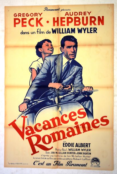 null VACANCES ROMAINES 
Année : 1953, affiche française
Réal : William Wyler
Act...