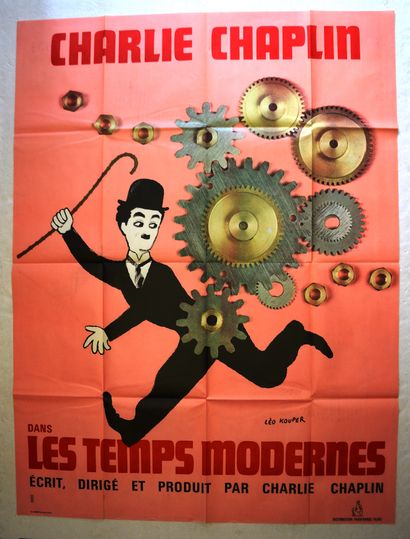 null MODERN TIMES
Year: 1936, French poster
Director: Charles Chaplin
Act: Charles...