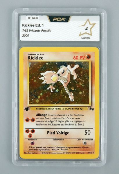 null KICKLEE Ed 1
Bloc Wizards Fossile 7/62
Carte Pokémon PCA 4/10