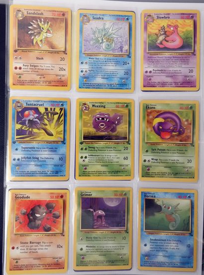 null FOSSILE
Wizards block
Set of 31 pokemon cards mainly in Ed 2, English or Italian...