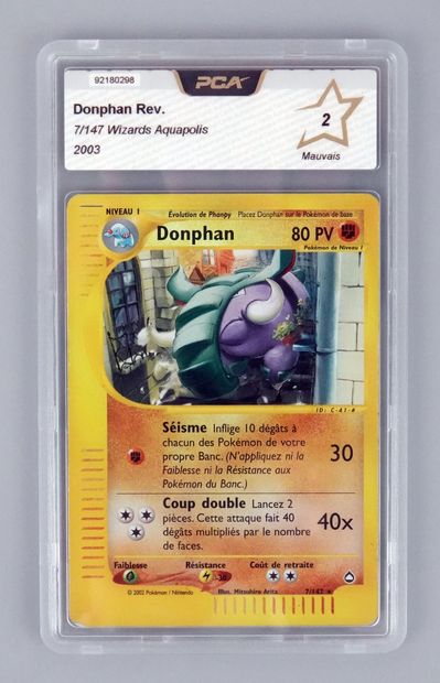 null DONPHAN Reverse
Wizards Aquapolis Block 7/147
Pokémon Card PCA 2/10