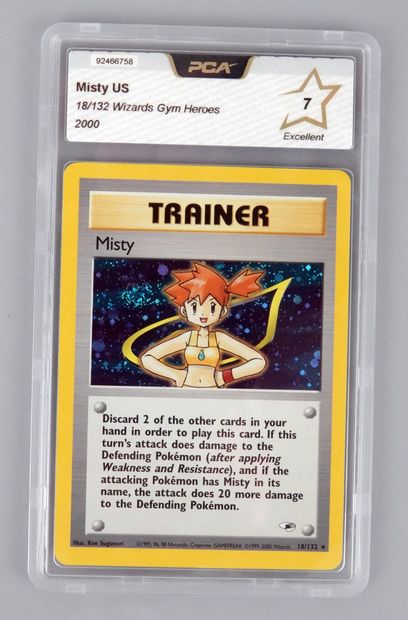 null MISTY US
Bloc Wizards Gym Heroes 18/132
Carte Pokémon PCA 7/10