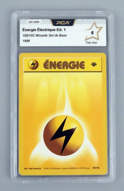 null ENERGIE ELECTRIQUE Ed 1
Bloc Wizards Set de Base 100/102
Carte Pokémon PCA ...