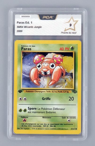 null PARAS Ed 1
Wizards Jungle Block 59/64
Pokémon card PCA 9/10